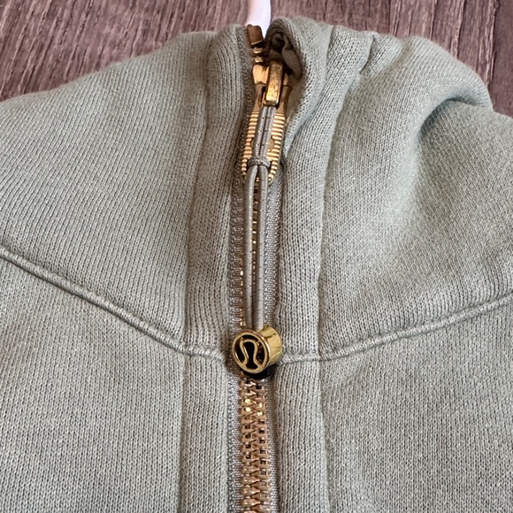 lululemon Scuba full zip up hoodie palm court/gold - Picture 4 of 7